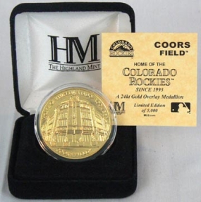 Coors Field 24KT Gold Commemorative Coin