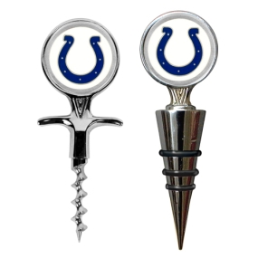 Indianapolis Colts Cork Screw and Wine Bottle Topper Set