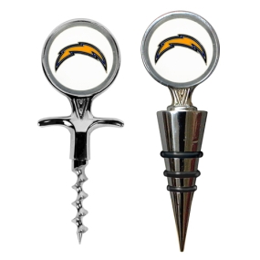 San Diego Chargers Cork Screw and Wine Bottle Topper Set