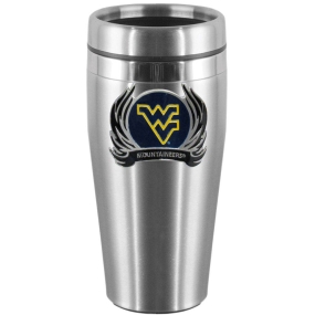 W. Virginia Flame Steel Travel Mug