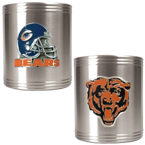 Chicago Bears 2pc Stainless Steel Can Holder Set