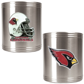 Arizona Cardinals 2pc Stainless Steel Can Holder Set