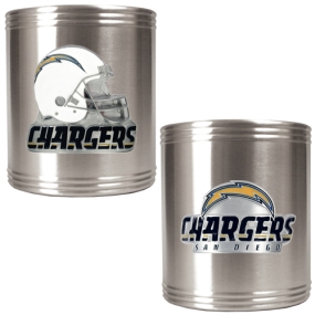 San Diego Chargers 2pc Stainless Steel Can Holder Set