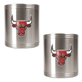 Chicago Bulls 2pc Stainless Steel Can Holder Set