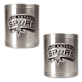 San Antonio Spurs 2pc Stainless Steel Can Holder Set