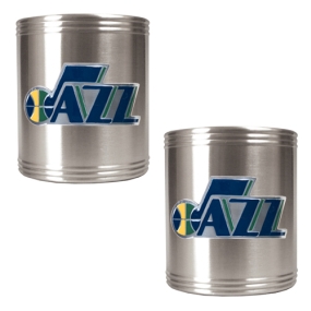 Utah Jazz 2pc Stainless Steel Can Holder Set