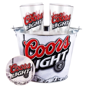 Coors Light Gift Bucket Set