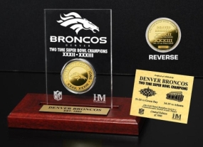 Denver Broncos 2x SB Champs Etched Acrylic