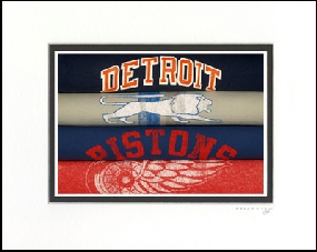 Detroit Vintage T-Shirt Sports Art
