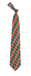 Miami Dolphins Pattern Tie
