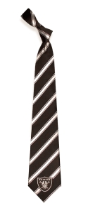 Oakland Raiders Woven Polyester Tie