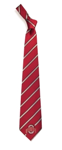 Ohio State Buckeyes Woven Polyester Tie