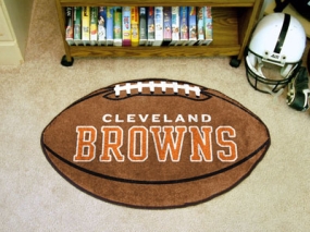 Cleveland Browns Football Shaped Rug