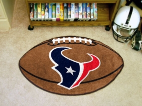 Houston Texans Football Shaped Rug