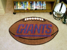 New York Giants Football Shaped Rug