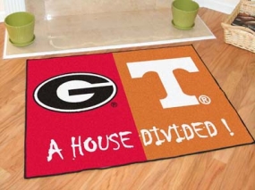 Georgia Bulldogs House Divided Rug Mat