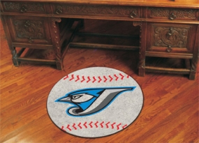 Toronto Blue Jays Baseball Shaped Rug