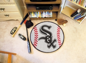 Chicago White Sox Baseball Shaped Rug