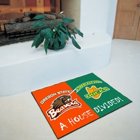 Oregon State Beavers House Divided Rug Mat