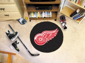 Detroit Red Wings Hockey Puck Mat