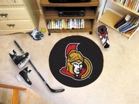 Ottawa Senators Hockey Puck Mat