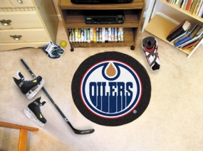 Edmonton Oilers Hockey Puck Mat
