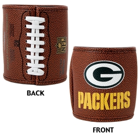 Green Bay Packers 2pc Football Can Holder Set
