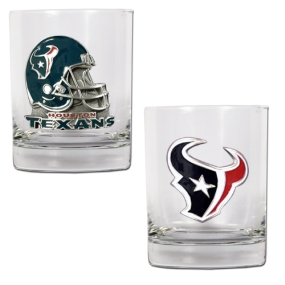 Houston Texans 2pc Rocks Glass Set