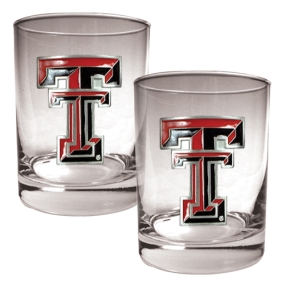 Texas Tech Red Raiders 2pc Rocks Glass Set