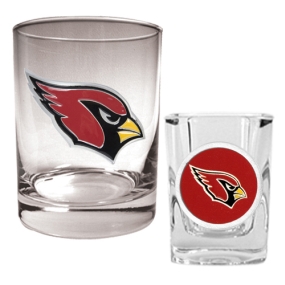 Arizona Cardinals Rocks Glass & Shot Glass Set