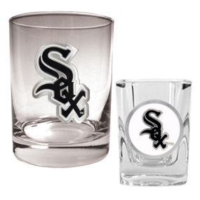 Chicago White Sox Rocks Glass & Square Shot Glass Set