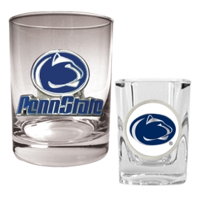 Penn State Nittany Lions Rocks Glass & Shot Glass Set