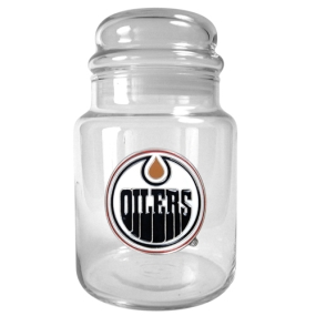 Edmonton Oilers 31oz Glass Candy Jar