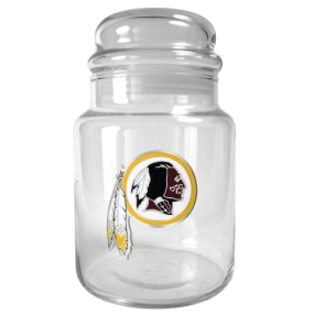 Washington Redskins 31oz Glass Candy Jar