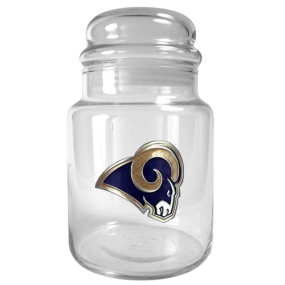 Saint Louis Rams 31oz Glass Candy Jar