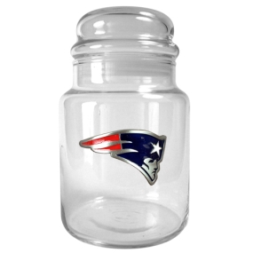 New England Patriots 31oz Glass Candy Jar