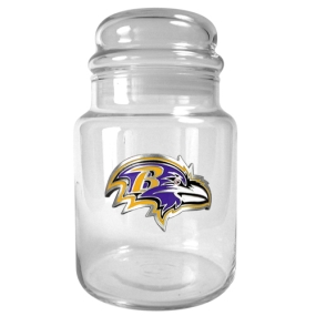 Baltimore Ravens 31oz Glass Candy Jar