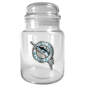 Florida Marlins 31oz Glass Candy Jar