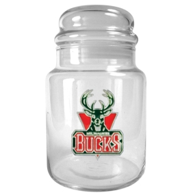 Milwaukee Bucks 31oz Glass Candy Jar