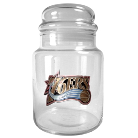 Philadelphia 76ers 31oz Glass Candy Jar