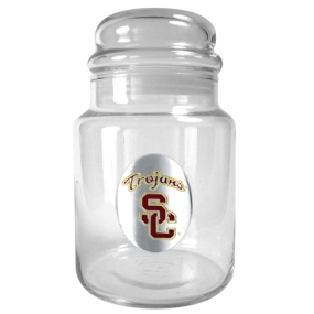 USC Trojans 31oz Glass Candy Jar
