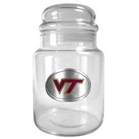 Virginia Tech Hokies 31oz Glass Candy Jar