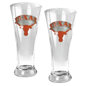 Texas Longhorns 2pc 19oz Pilsner Glass Set