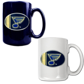 St. Louis Blues 2pc 15oz Ceramic Mug Set