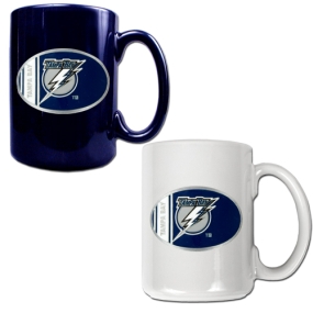 Tampa Bay Lightning 2pc 15oz Ceramic Mug Set