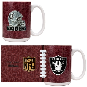 Oakland Raiders 2pc GameBall Coffee Mug Set