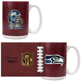 Seattle Seahawks 2pc GameBall Coffee Mug Set