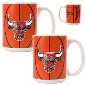 Chicago Bulls 2pc Ceramic Gameball Mug Set