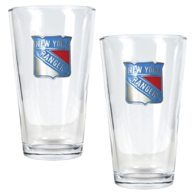 New York Rangers 2pc Pint Ale Glass Set