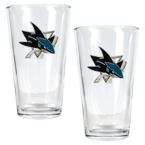 San Jose Sharks 2pc Pint Ale Glass Set